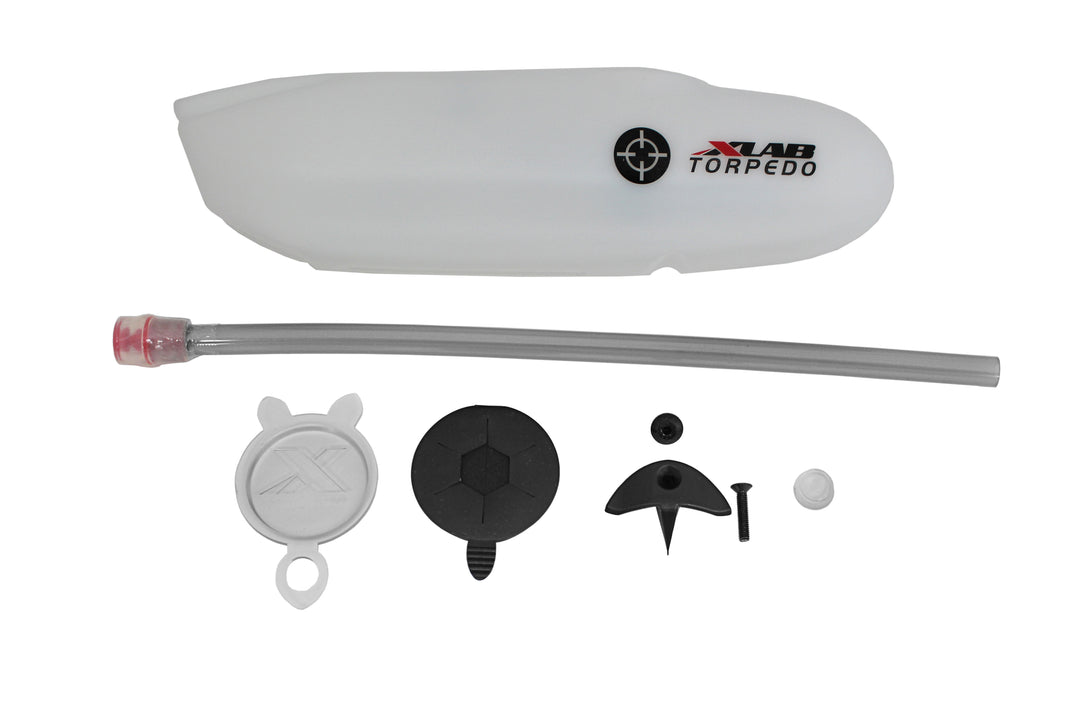 XLAB Tire Mate – CO2 Inflator & Mini-Pumpe Kombiniert Für Fahrradreifen (schwarz/rot)